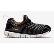 343738-071-18.5 [リトル キッズ シューズ ダイナモフリー PS ブラック/ホワイト/メタリックゴールド 18.5cm]
