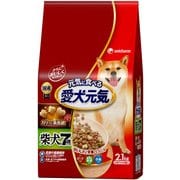 愛犬元気 柴犬用 7歳以上用 ビーフ・緑黄色野菜・小魚入り [犬用 ドライフード 2.1kg 7歳以上 総合栄養食]