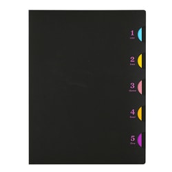B5 ファイルノート ファイブチャート ブラック F116-05