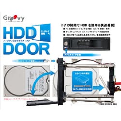3.5インチHDD交換マウンタ HDD-DOOR3.5BK/A