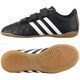 インドア用サッカートレーニングシューズ パティーク11クエストラ IN J V ジュニアサイズ 17.5cm コアブラック×ランニングホワイト×フラッシュオレンジ [B34125-175]