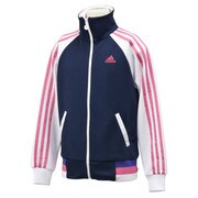 KBY37-A97249-J150 [Girls 24/7ジャージジャケットマシュマロ(ガールズサイズ) 150cm COLNVY]