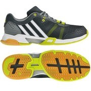 VOLLEYTEAM2 メンズ 26.5cm ダークグレー/ランニングホワイト/セミソーラーイエロー [B40014-265]