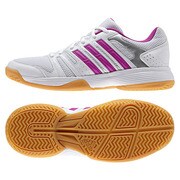 Volley Ligra W レディース 25.5cm ランニングホワイト×フラッシュピンクS15×フラッシュオレンジS15 [B44335-255]