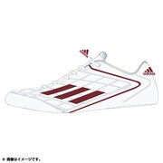 adizero 4 ポイント 24.0cm RUNWHT/パワーR [D73842-240]
