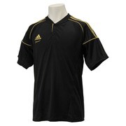 GYJ76-S89939-J/XO [adidas Professional 2ボタンベースボールシャツ XOサイズ BLK]