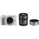 EOS M3 ダブルレンズキット ホワイト [ボディ ホワイト＋交換レンズ「EF-M 18-55mm F3.5-5.6 IS STM」「EF-M 22mm F2 STM」]