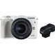 EOS M3 18-55 IS STM レンズ・EVFキット ホワイト [ボディ ホワイト＋交換レンズ「EF-M 18-55mm F3.5-5.6 IS STM」＋電子ビューファインダー「EVF-DC1」]