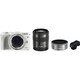EOS M3 ダブルレンズ・EVFキット ホワイト [ボディ ホワイト＋交換レンズ「EF-M 18-55mm F3.5-5.6 IS STM」「EF-M 22mm F2 STM」＋電子ビューファインダー「EVF-DC1」]