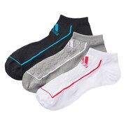 DDV20-F92203-2729 [メッシュ アンクルソックス(靴下) メンズ 27-29cm 3足入り 3足入り ホワイト/ビビッドベリー S14]
