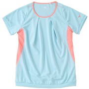 J2MA527518 [ランニングTシャツ シェルライン ソーラーカット レディース Mサイズ アイシーブルー]