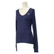 DCT60-S16197-J/L [adiSN リフレクト 長袖Tシャツ レディース Lサイズ]