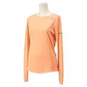 ITQ14-S23067-J/L [W SQ ランニング 長袖Tシャツ ウイメンズ Lサイズ フラッシュORG S15]