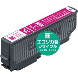 互換リサイクルインクカートリッジ エプソン ICM70L マゼンタ（染料） ECI-E70L-M