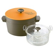 電子レンジ専用保温調理鍋 Grand Cooker（グランクッカー） オレンジ RE-1526 OR