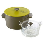 電子レンジ専用保温調理鍋 Grand Cooker（グランクッカー） グリーン RE-1527 GR