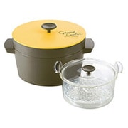 電子レンジ専用保温調理鍋 Grand Cooker（グランクッカー） イエロー RE-1528 Y