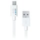 Micro USB 充電＆同期用 パワーメーター 1m フラットタイプ ホワイト RK-ADC11W