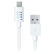 Micro USB 充電&同期用 パワーメーター 1m フラットタイプ ホワイト RK-ADC11W