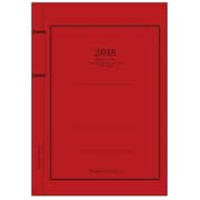 2015年度版 B6マンスダイアリー 2015年3月から フェイク レッド DME43-FK-02