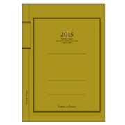 2015年度版 B6マンスダイアリー 2015年3月から フェイク マスタード DME43-FK-04
