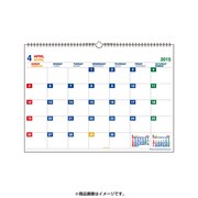 CLM43-A3-01 [2015年度版 壁掛け A3カレンダー 4月始まり ホワイト]