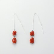 地中海サンゴシルバーピアス SPLFXS012