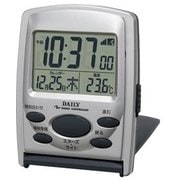 目覚まし時計 ジャストウェーブR107DN シルバーメタリック色 8RZ107DN19