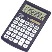 電卓 ハンディータイプ モノカラー 12桁 ブラック ECH-2101T-D