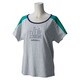 KBW38-A96932-J/L [SCカラーブロックPARISTシャツ レディース Lサイズ LGRYヘザー]