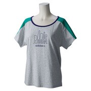 KBW38-A96932-J/M [SCカラーブロックPARISTシャツ レディース Mサイズ LGRYヘザー]