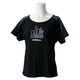 KBW38-A96934-J/S [SCカラーブロックPARISTシャツ レディース Sサイズ BLK]