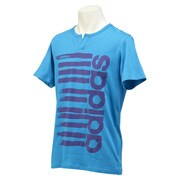 KBV76-A97591-J/M [SC手書き風グラフィックTシャツ メンズ Mサイズ ボールドアクア]