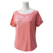 KBZ81-A97786-J/M [FITNESS ロゴルーズTシャツ レディース Mサイズ ビスタPNK S15]