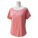 KBZ81-A97786-J/S [FITNESS ロゴルーズTシャツ レディース Sサイズ ビスタPNK S15]