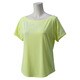 KBZ81-A97787-J/M [FITNESS ロゴルーズTシャツ レディース Mサイズ ライトフラッシュYEL]