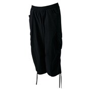 KBZ83-A97794-J/OT [FITNESS カーゴカプリパンツ レディース OTサイズ BLK]
