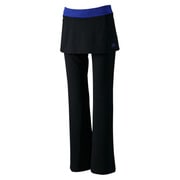 KCA00-A97855-J/L [FITNESS スカート付きジャズパンツ レディース Lサイズ BLK]