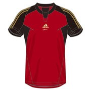 KAZ94-S91442-J/S [AP トレーニング ショートスリーブTシャツ メンズ Sサイズ パワーレッド/ブラック]