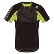 KAZ96-S91447-J/XO [REVO トレーニング 半袖Tシャツ メンズ XOサイズ ブラック/セミソーラーイエロー]