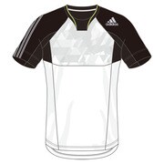 KAZ96-S91448-J/S [REVO トレーニング 半袖Tシャツ メンズ Sサイズ ホワイト/ブラック]