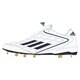 adizero(アディゼロ) 4 IC 野球 ソフト用 スパイク  25.5cm ランニングホワイト/カレッジネイビー/ゴールドメット [C76594-255]