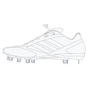 adipure(アディピュア) 野球 ソフト用 スパイク 26.0cm ランニングホワイト/ランニングホワイト/シルバーメット [C76613-260]