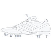 adipure(アディピュア) 野球 ソフト用 スパイク 27.5cm ランニングホワイト/ランニングホワイト/シルバーメット [C76613-275]