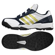 adipure(アディピュア) トレーナー 野球 ソフト用 トレーニングシューズ 29.5cm ランニングホワイト/ゴールドメット/カレッジネイビー [C76617-295]