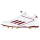adizero 4 IC 野球 ソフト用 スパイク 28.5cm ランニングホワイト/パワーレッド/ゴールドメット [D73838-285]
