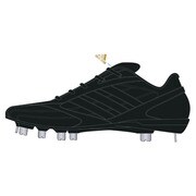 adipure(アディピュア) 野球用スパイク(高校野球対応) 24.0cm コアブラック/コアブラック/ゴールドメット [D73840-240]
