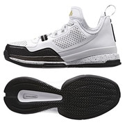 バスケットシューズ D LILLARD J(ダミアン リラード ジュニア) 23.5cm ランニングホワイト×コアブラック×ゴールドメット [S85242-235]