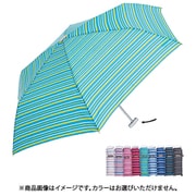 折りたたみ傘 ポケフラット 50cm 6本骨 ボーダー GKBD-3F50-UH