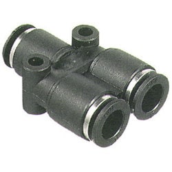 6mm ウレタンチューブ配管用 ＃521 ワンタッチ Yユニオン